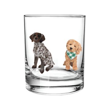 Doodle & Dog Friends Short Juice Glass
